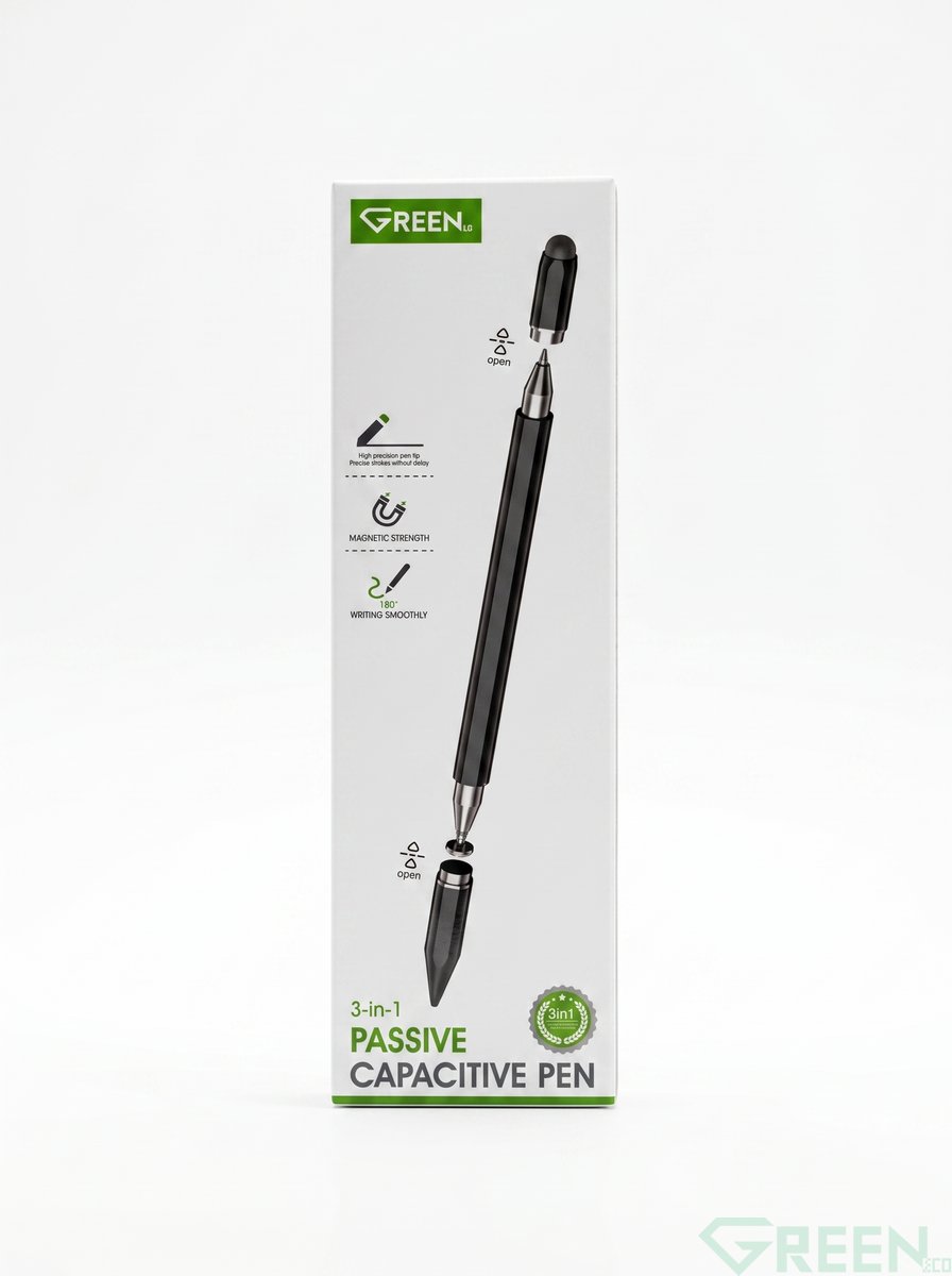 GREEN 3 IN 1 CAPACITIVE PEN