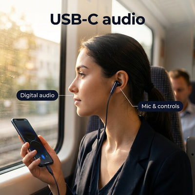 PowerUp - x 400 Sound Earphones with , Type-C Connector