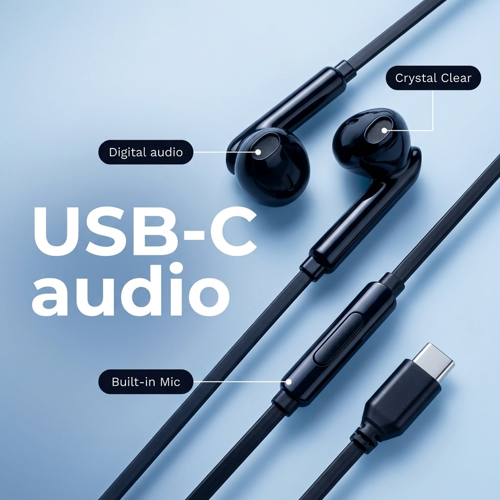PowerUp - x 400 Sound Earphones with , Type-C Connector