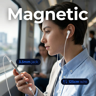 PowerUp X-500 - Pure Sound Earphone With 3.5mm Connector MAGNATIC
