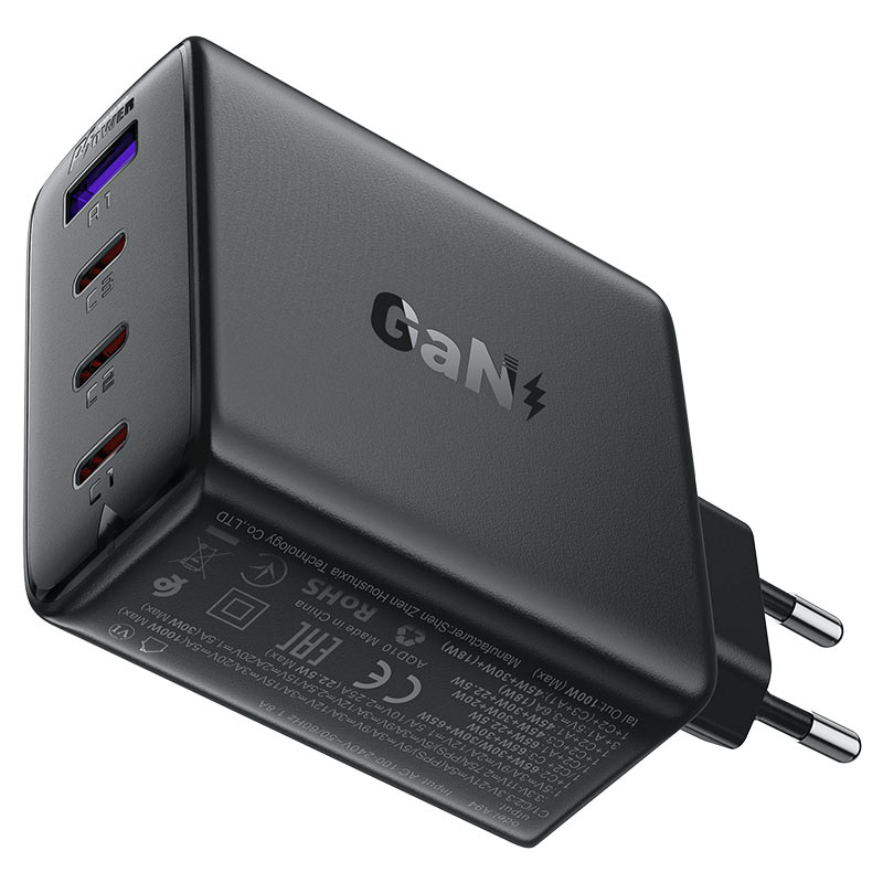 Fast Charge Wall Charger A94 PD100W GaN (3xUSB-C + 1xUSB-A) EU