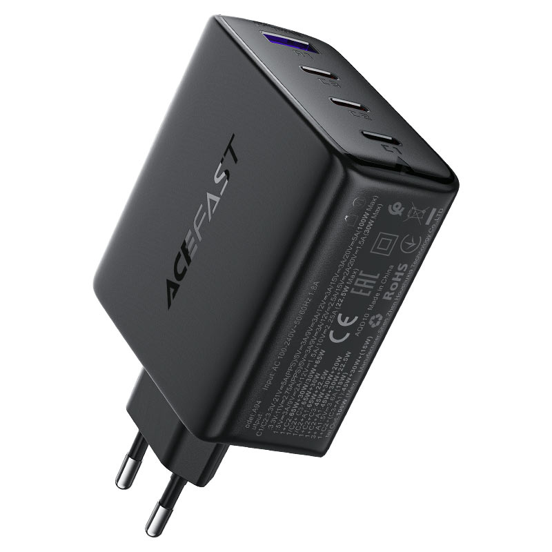 Fast Charge Wall Charger A94 PD100W GaN (3xUSB-C + 1xUSB-A) EU