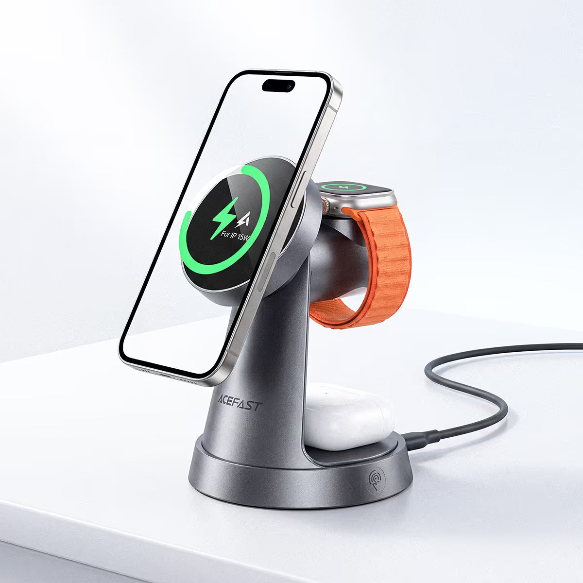 Desktop Fast Wireless Charging Station E48