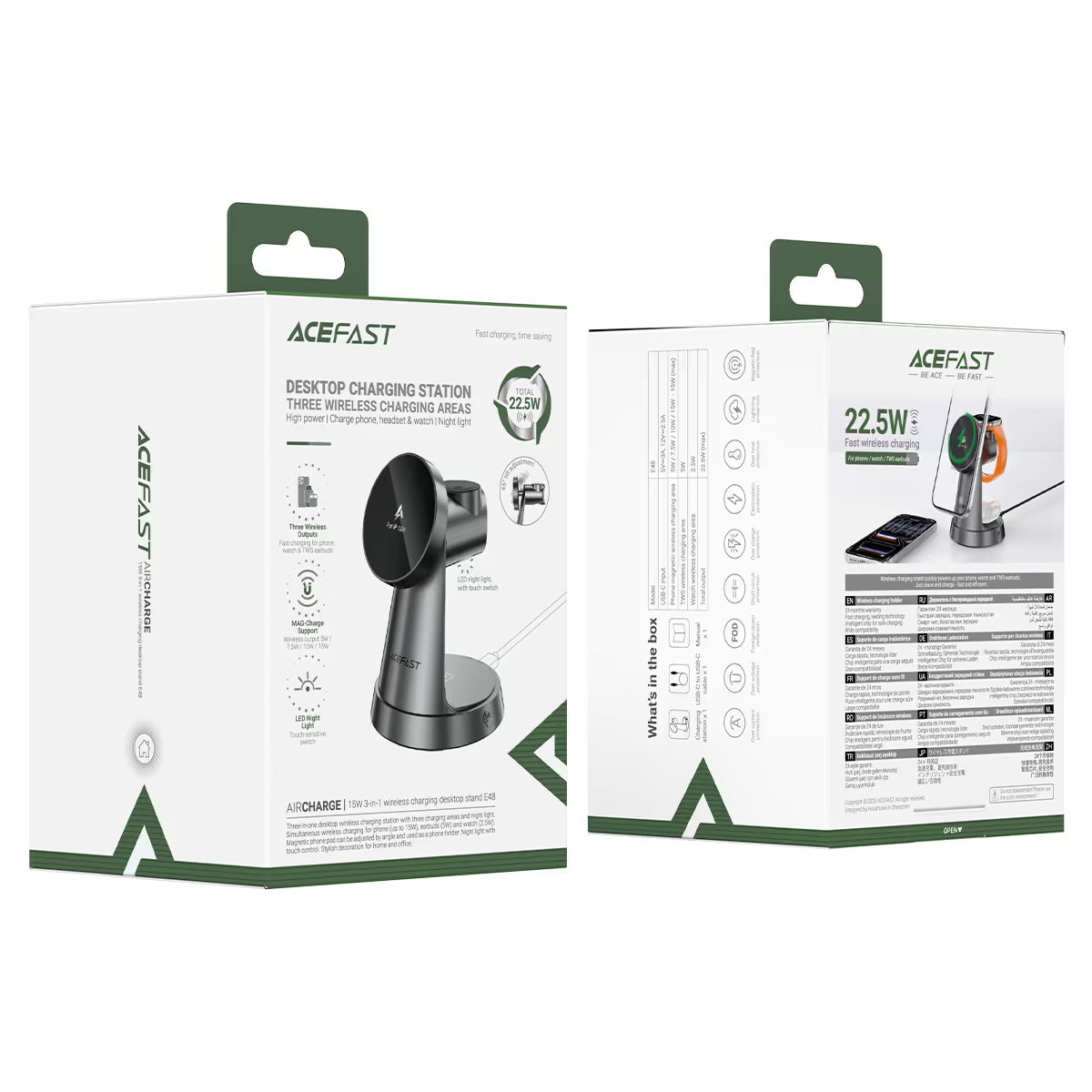 Desktop Fast Wireless Charging Station E48