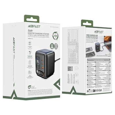 محطة طاقة مكتبية Z10 PD100W GaN (3xUSB-C+USB-A) - الاتحاد الأوروبي